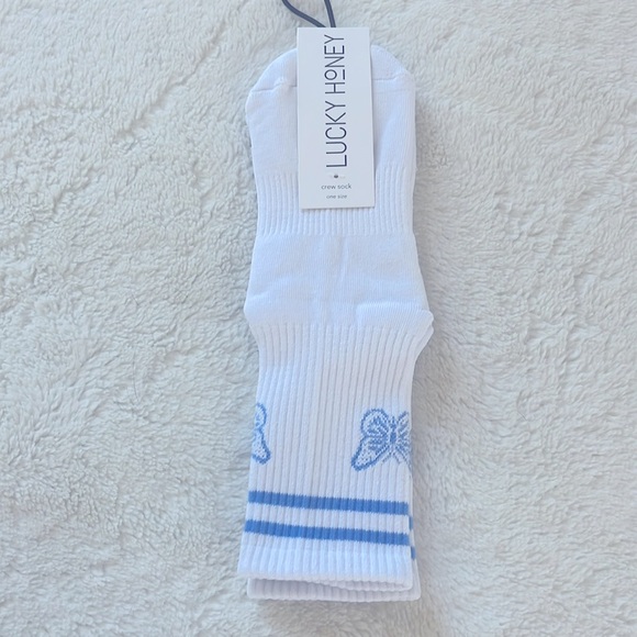 Lucky Honey The Emmie Butterfly Grip Socks NWT - Picture 5 of 7